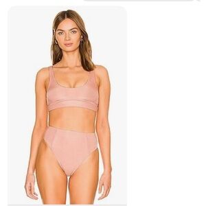 Vitamin A “sienna” high waisted bikini set / size: small